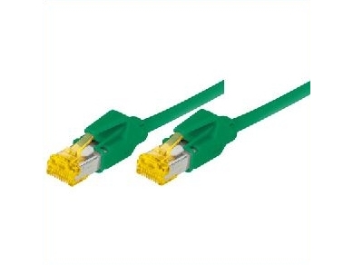 Tecline Patchkabel Cat. 6A Iso/Iec S/Ftp Halogenfri Med Låsbar Nesebeskyttelse Grønn 35,0 M 72235G