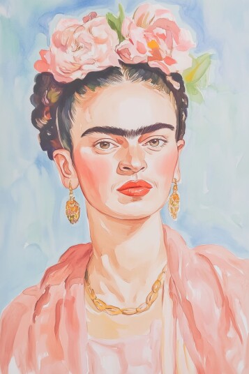 Plakat Frida Kahlo Portrett