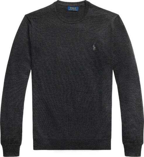 Polo Ralph Lauren Washable Wool Crewneck Sweater Grey S Polo Ralph Lauren Washable Wool Crewneck Sweater Grey S