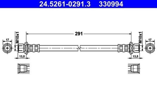 Bremseslange ATE 24.5261-0291.3