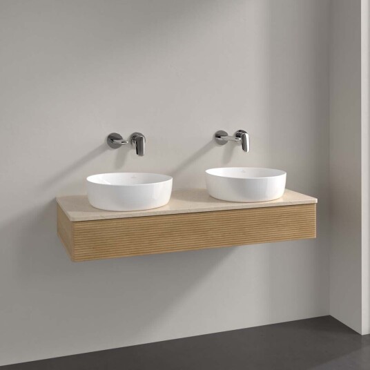 Villeroy & Boch Antao Servantskap med 1 skuff 120x50x19 cm m/lys Eik/Crème