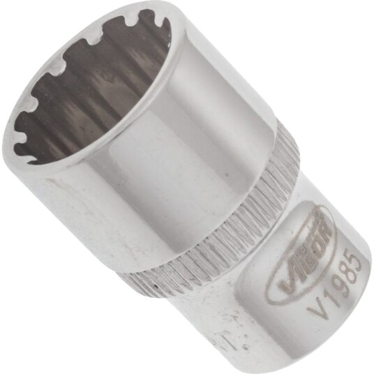 Vigor V1985, Stikkontakt, 1/4", Metrisk, 1 Hoder, 12 Mm, 2,5 Cm Vigor V1985, Stikkontakt, 1/4", Metrisk, 1 Hoder, 12 Mm, 2,5 Cm