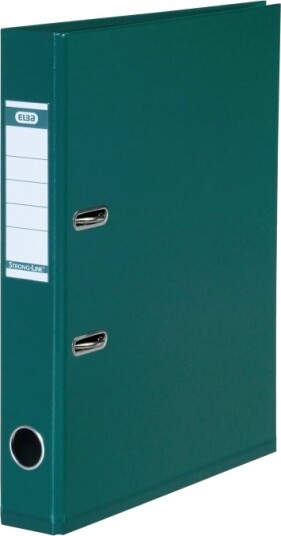 Elba Strongline Hevarmbuefil Bokryggbredde: 50 Mm For A4 Plus 210 X 330 Mm Kapasitet: 375 Ark Grønn