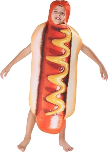 Halloween Hotdogkostyme til Barn med 3D-trykk
