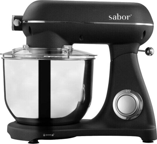 Sabor Ultimate 6,5L Kjøkkenmaskin 1800W i Matt Svart med Frostede Detaljer Sabor Ultimate 6,5L Kjøkkenmaskin 1800W i Matt Svart med Frostede Detaljer