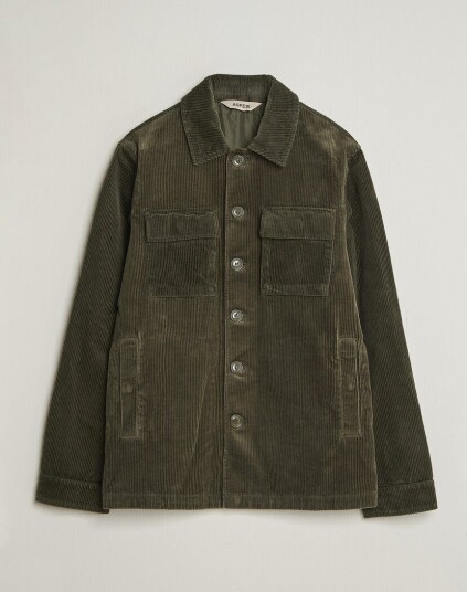 Aspesi Tigre Corduroy Shirt Jacket Military Aspesi Tigre Corduroy Shirt Jacket Military