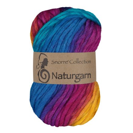 Viking Garn Snorre Naturgarn 630   Multi Turkis/ Gul