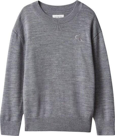 Calvin Klein Ck Merino Oversized Sweater MEDIUM GREY HEATHER 170 x 16 Calvin Klein Ck Merino Oversized Sweater MEDIUM GREY HEATHER 170 x 16