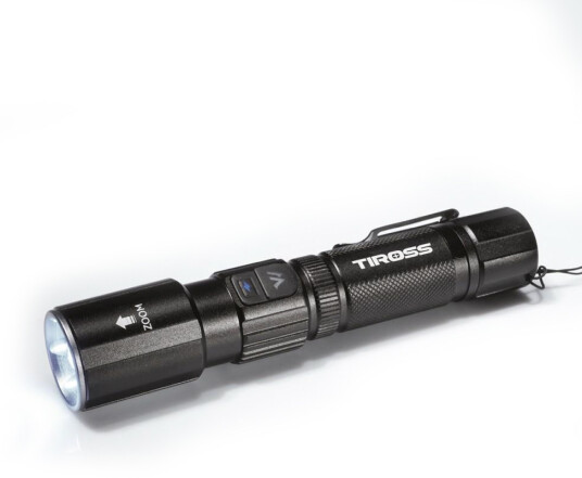 Tiross TS-1890 Oppladbar Lommelykt ??? 1000 lumen (kraftig lys) Tiross TS-1890 Oppladbar Lommelykt ??? 1000 lumen (kraftig lys)