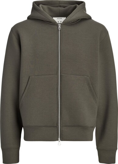 Jack & Jones Jcolegacy Sweat Scuba Zip Hood Noos Khaki green M