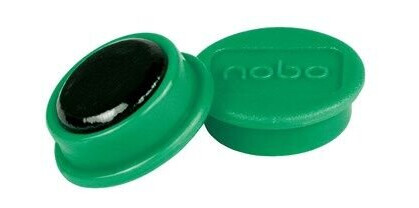Nobo whiteboard magneter 10 stykk 13mm. Grnn