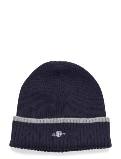 GANT Essential Beanie And Glove - Navy - ONE SIZE GANT Essential Beanie And Glove - Navy - ONE SIZE