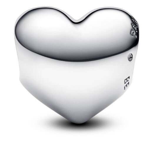 Pandora Moments Charms i 925 sølv med hjerte til å gravere