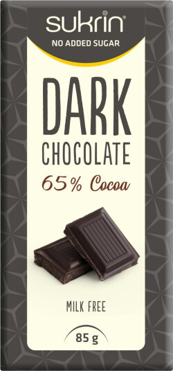 Funksjonell Mat Sukrin Dark Chocolate 85g Funksjonell Mat Sukrin Dark Chocolate 85g