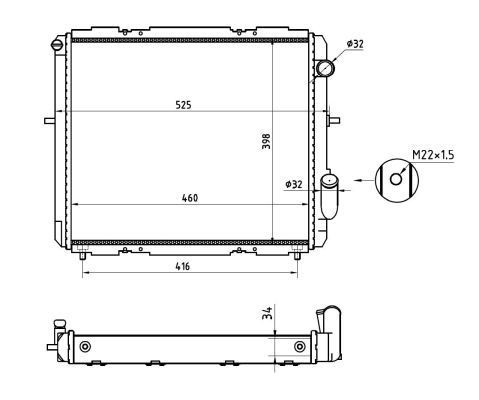 Radiator NRF 507345A