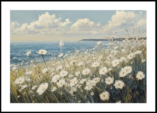 Wild Flowers Field Plakat Plakat / 70x100cm