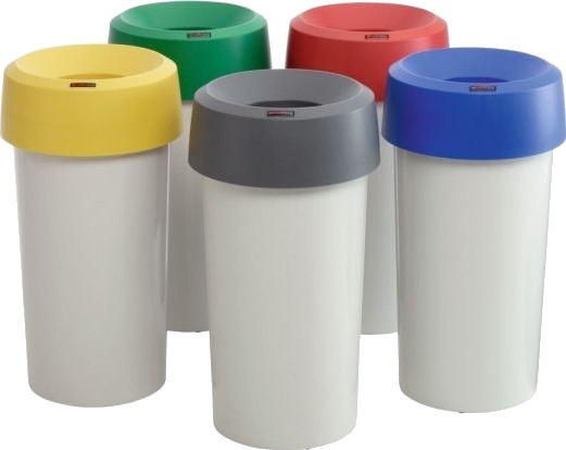 Affaldsspand Rotho Mode Lysegrå Plast 50 L Med Bærehåndtag Mulighed For Fastgørelse Af Posen