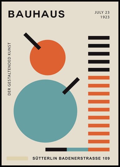 Bauhaus Art Plakat Plakat / 70x100cm