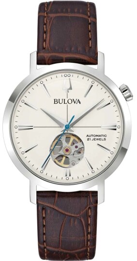 Bulova Herreklokke 96A318 Aerojet Antikkhvit/Lær Ø38 mm Bulova Herreklokke 96A318 Aerojet Antikkhvit/Lær Ø38 mm