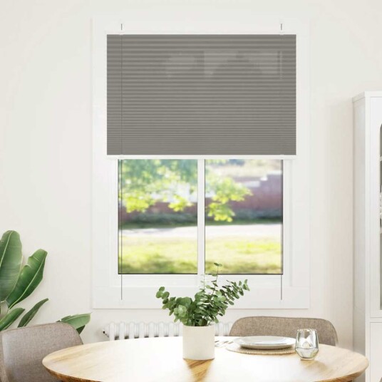 plisségardin antrasitt 85x100 cm Stoff Bredde 84,4 Polyester