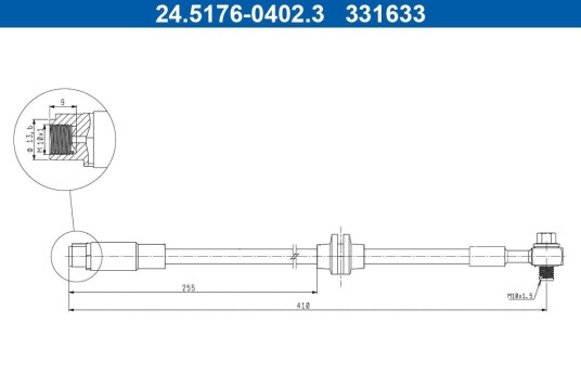 Bremseslange ATE 24.5176-0402.3