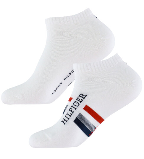 Tommy Hilfiger Ankelsokker 2 pack Hvit 43/46 Sokker 43 46