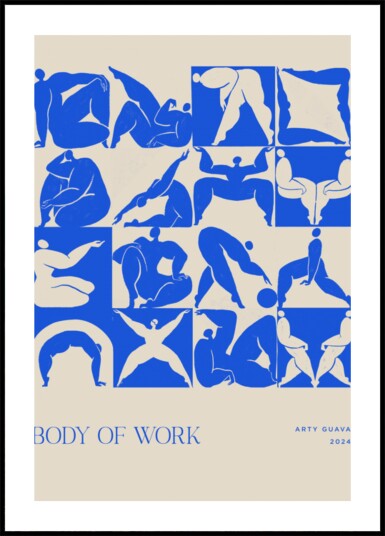 Body of Work blue Plakat / 40x50