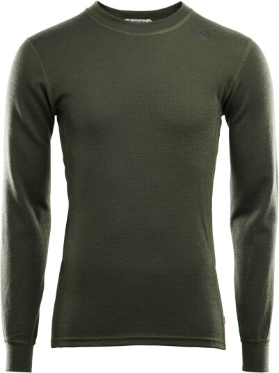 Aclima Men's WarmWool Crew Neck Olive Night XS Aclima Men's WarmWool Crew Neck Olive Night XS