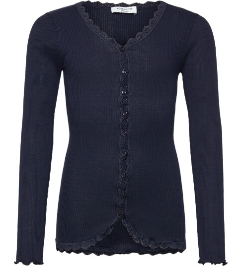 Rosemunde Kids Rkbalta Modal Ls Lace Cardigan - Navy - 176