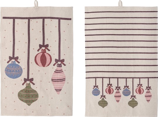 Bloomingville Ornamentia kjøkkenhåndkle 71x45 cm 2 stk multi Bloomingville Ornamentia kjøkkenhåndkle 71x45 cm 2 stk multi