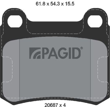 PAGID T1010N Bremseklosser