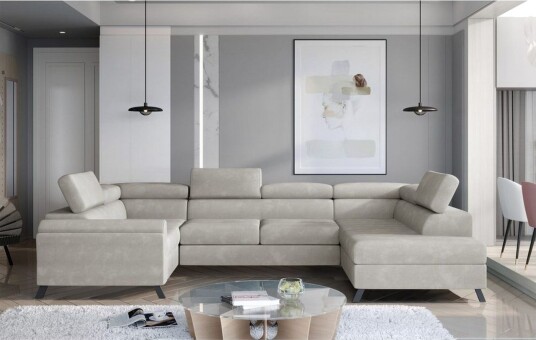 Seksjon Eltap Escada 336x200x92 cm Paros 02 Beige Høyre Seksjon Eltap Escada 336x200x92 cm Paros 02 Beige Høyre