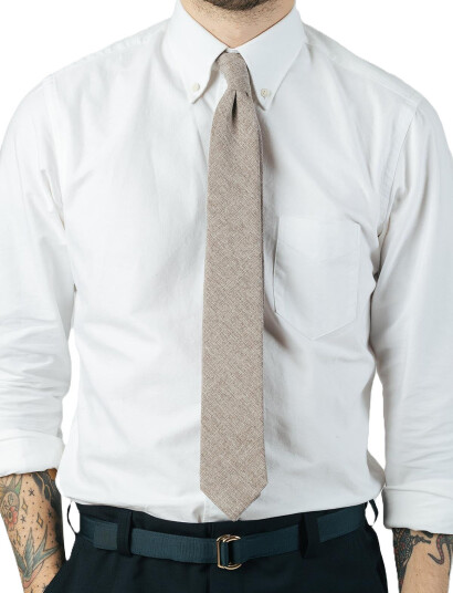 AN IVY Beige Textured Tie - Beige - ONE SIZE AN IVY Beige Textured Tie - Beige - ONE SIZE