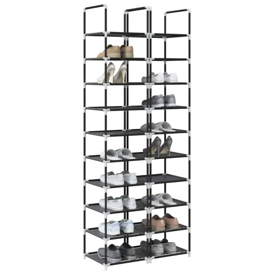 Skohyller 2 stk 10-lags svart 33x33x174 cm ikke-vevd stoff 8721158510129 Skohyller 2 stk 10-lags svart 33x33x174 cm ikke-vevd stoff 8721158510129