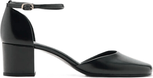 Mango Patent Heeled Shoes Black 38