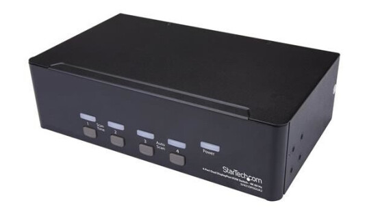 STARTECH 4-Port Dual DisplayPort KVM Switch - 4K 60Hz