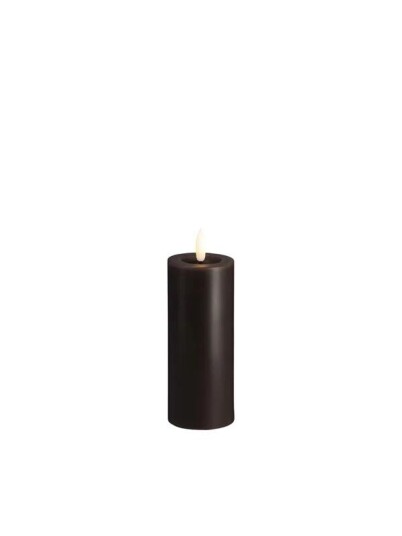 Moods & More LED pillar candle   Melted Charcoal   49x125 mm