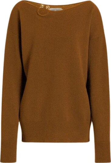 Alberta Ferretti Dame Strikkevarer Brun XL,