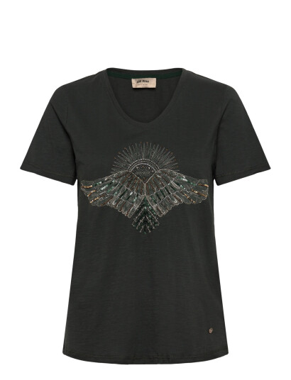 MOS MOSH Mmnadine O-Ss Deco Tee - Grey - S MOS MOSH Mmnadine O-Ss Deco Tee - Grey - S