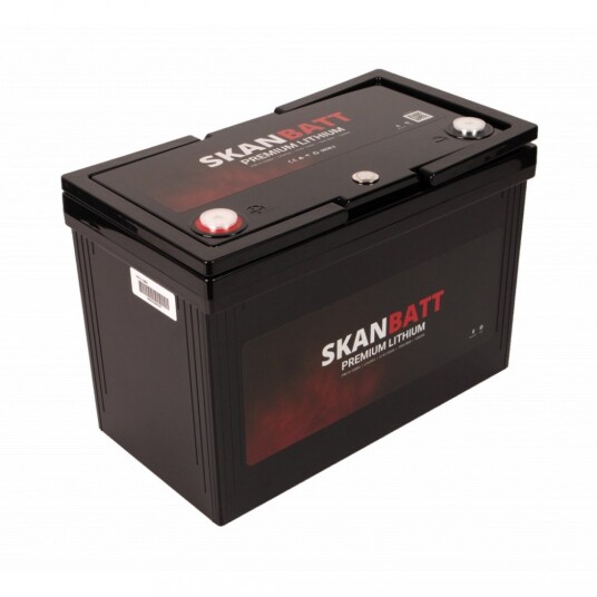 SKANBATT Premium Lithium - 12V 100Ah 100A BMS - 306x172x212mm - Bluetooth - Heat - 8 Års garanti SKANBATT Premium Lithium - 12V 100Ah 100A BMS - 306x172x212mm - Bluetooth - Heat - 8 Års garanti