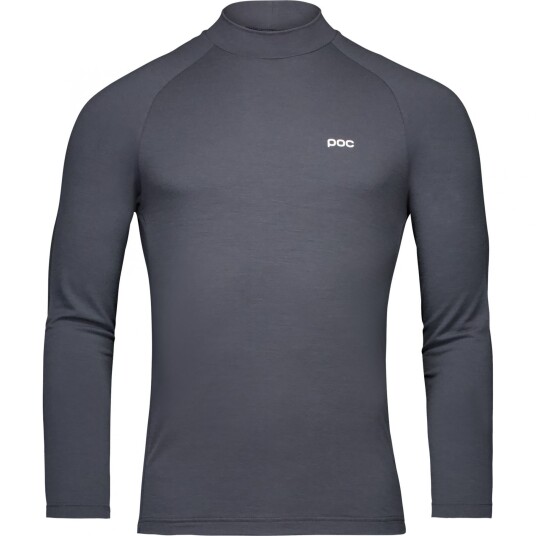 POC Layer Merino Mock Neck Jersey Ullundertrøye Herre Sylvanite Grey S48 POC Layer Merino Mock Neck Jersey Ullundertrøye Herre Sylvanite Grey S48