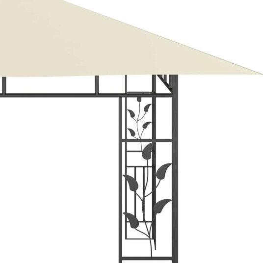 vidaXL Paviljong med myggnett 4x3x2,73 m kremhvit 180 g/m² vidaXL Paviljong med myggnett 4x3x2,73 m kremhvit 180 g/m²