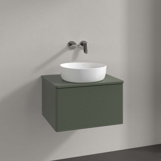Villeroy & Boch  Antao Servantskap med 1 skuff 60x50x36 cm m/lys Grønn Matt