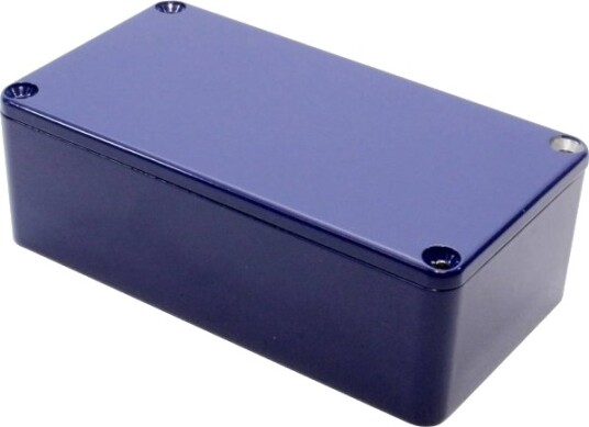 Hammond Electronics 1590B2CB 112 × 60 × 38 mm Trykkstøpt Aluminium Blå Kabinett