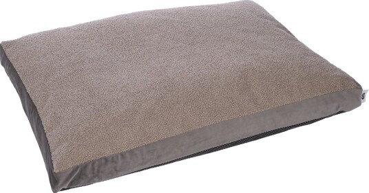 Tiaki Teddy Hundemadrass Taupe Størrelse L: L 100 X B 70 X H 10 cm