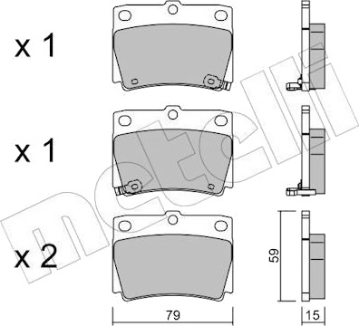 METELLI 22 0484 0 Bremseklosser