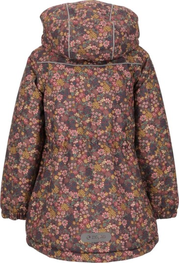 ZigZag Angelina V2 Printed Parka Jakke Barn Lilla/Flerfarget 110