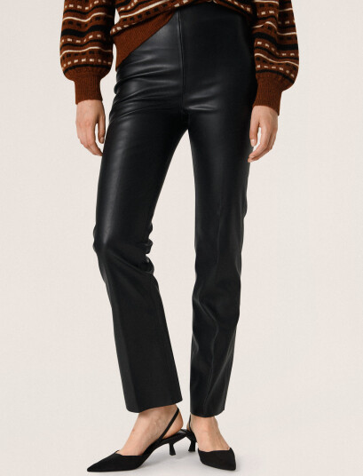 Soaked in Luxury Slkaylee Straight Pants Black L Soaked in Luxury Slkaylee Straight Pants Black L
