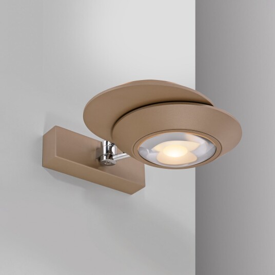 Vegglampe PURE Oculis dimmbar Bronse / messing Soverom Metall Moderne 30 16 Bronse / messing