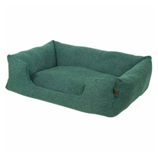 Fantail Snooze Hundeseng 80x60 cm i Botanisk Grønn med Memory Foam